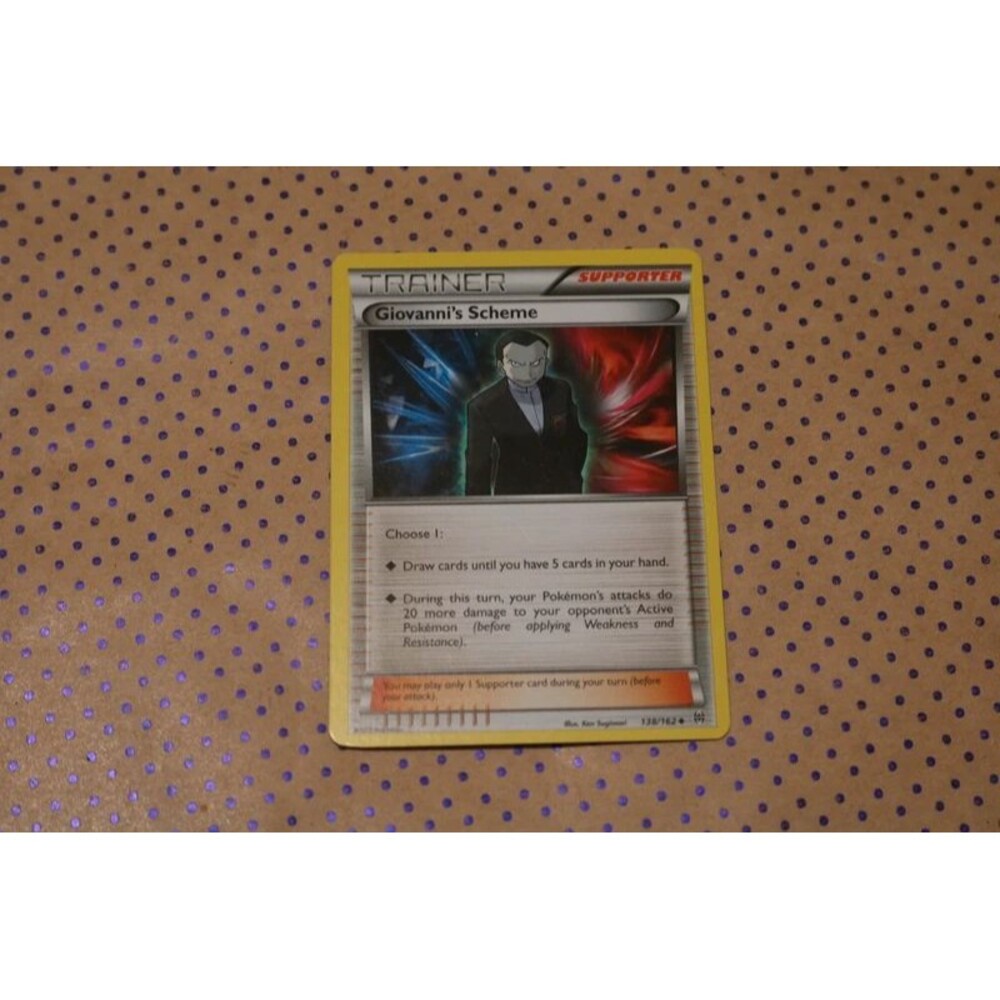 Giovanni's Scheme 138/162 Pokemon Card (2015)